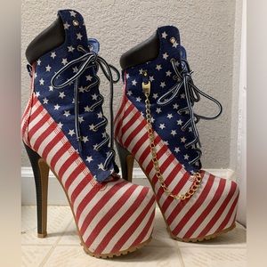 4th of July custom shoes
